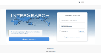 Portfolio - InterSearch Intranet